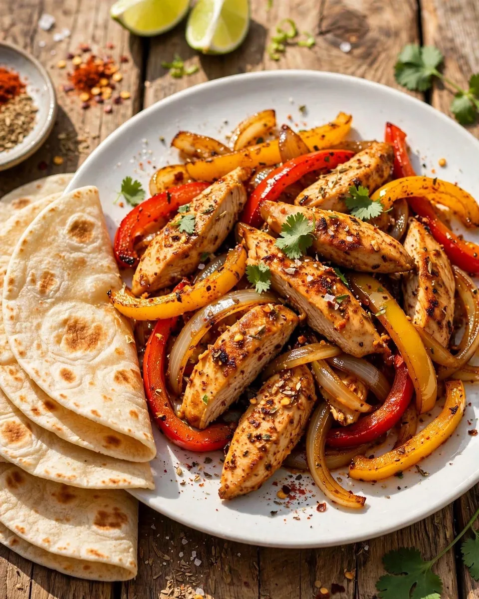 Poulet façon fajitas