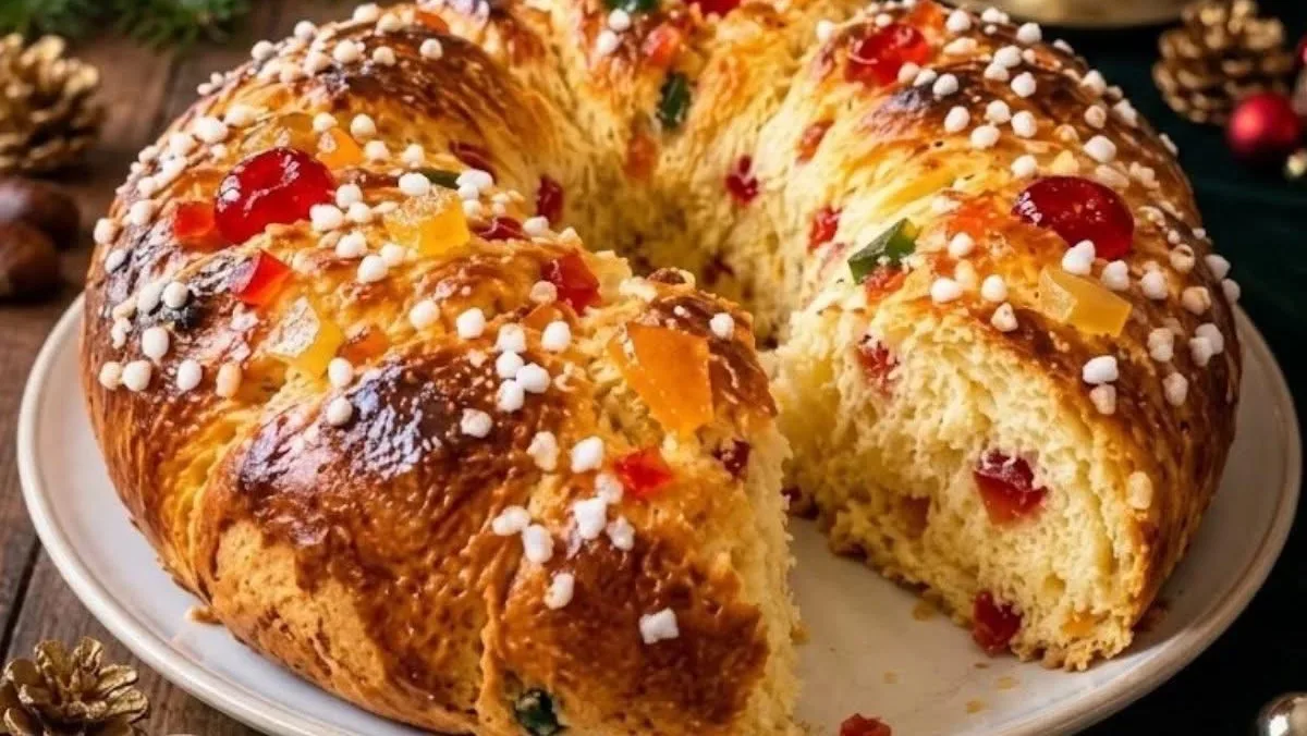 Brioche de Noël aux Fruits Confits, Moelleuse & Parfumée