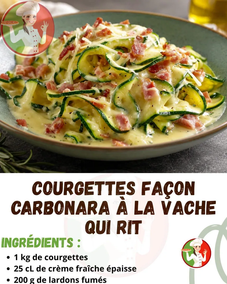 Courgettes à la crème et fromage