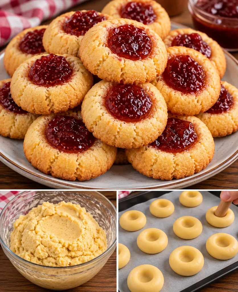 Biscuits Sablés à la Confiture de Fraises