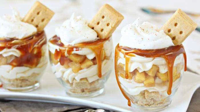 Tiramisu pommes spéculoos et caramel