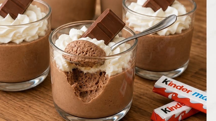 Mousse de Kinder Maxi Facile — Sans Cuisson