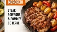Steak poivrons & pommes de terre