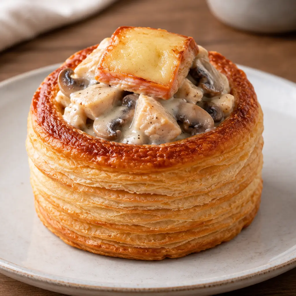 Bouchées à la reine, feuilletées et crémeuses
