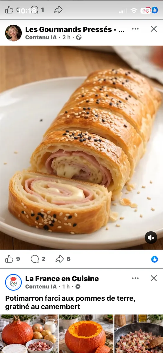 Roulé feuilleté jambon fromage facile et doré
