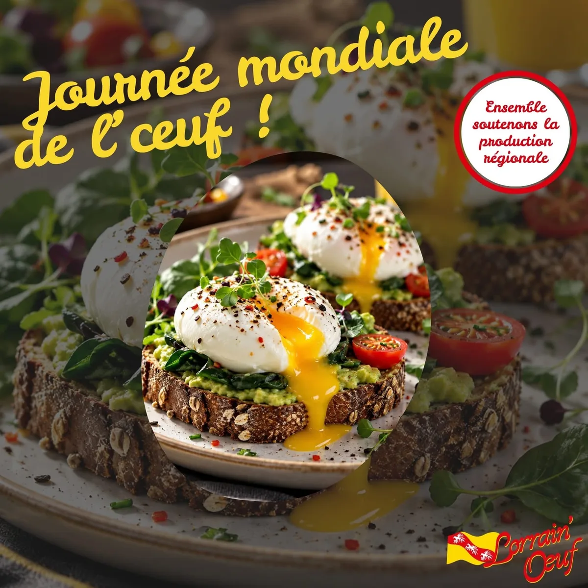 Œufs pochés Lorrain'Oeuf