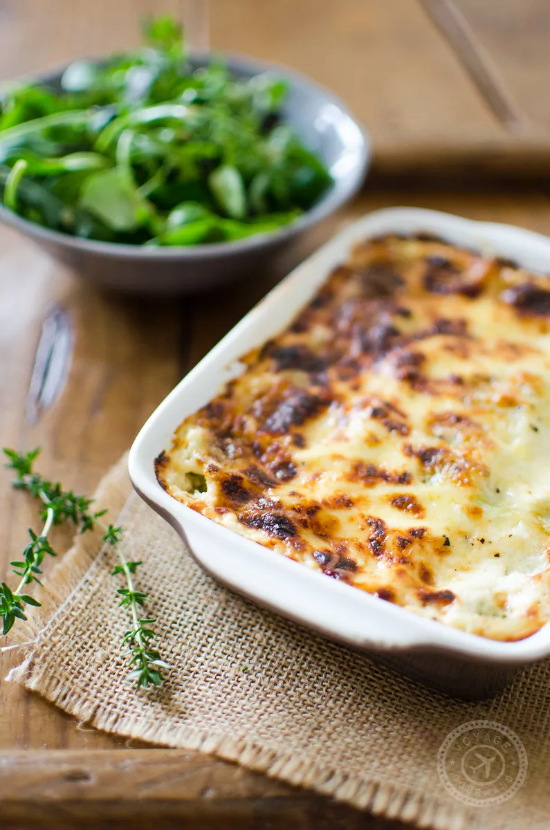 Gratin de ravioles du Dauphiné au comté