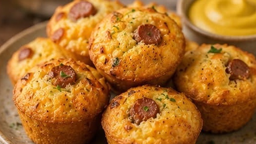 Mini-muffins saucisse et maïs