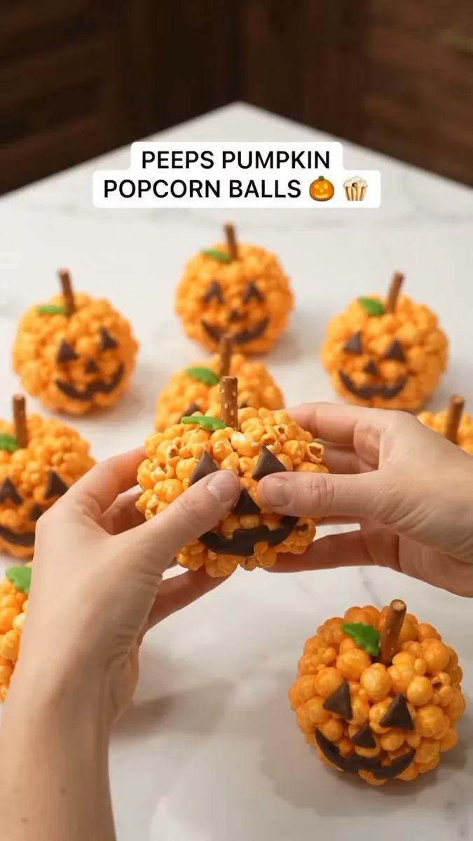 Boules de Pop-corn Citrouille PEEPS