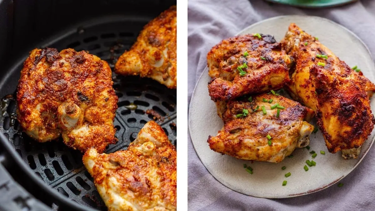 Recette des cuisses de poulet à la friteuse à air