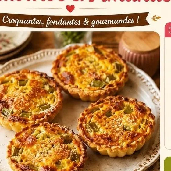 Tartelettes Rhubarbe & Amande