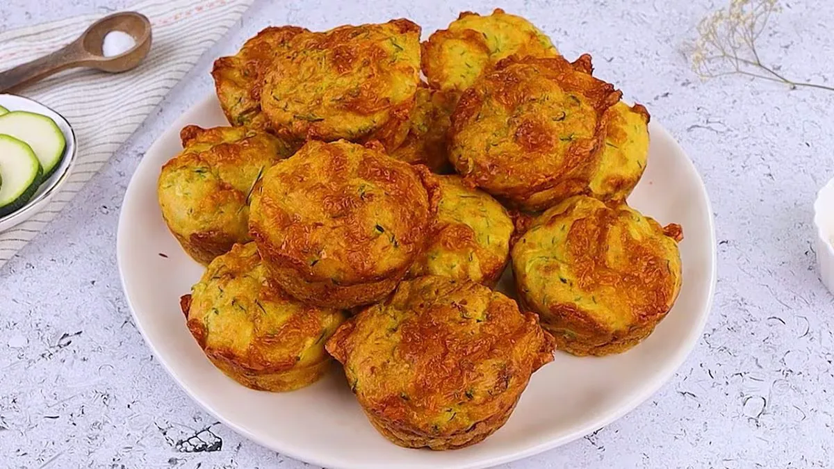 Muffins Salés au Fromage et Courgette : Un Moyen Délicieux et Sain de Profiter des Courgettes d'Été
