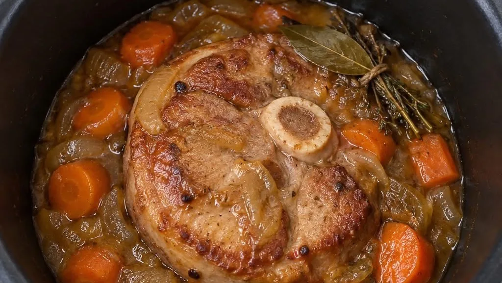 Rouelle de porc à la moutarde