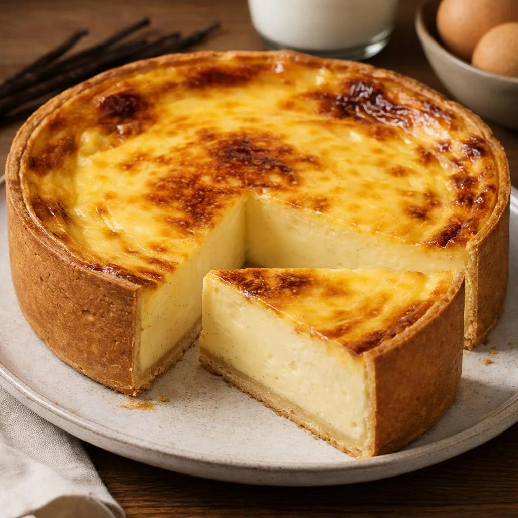 Flan pâtissier épais à la vanille : recette dense