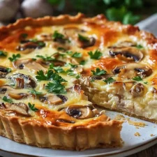 Quiche au Poulet et aux Champignons