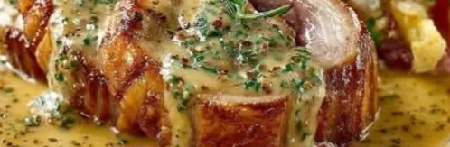 Rouelle de Porc à la Sauce Moutarde