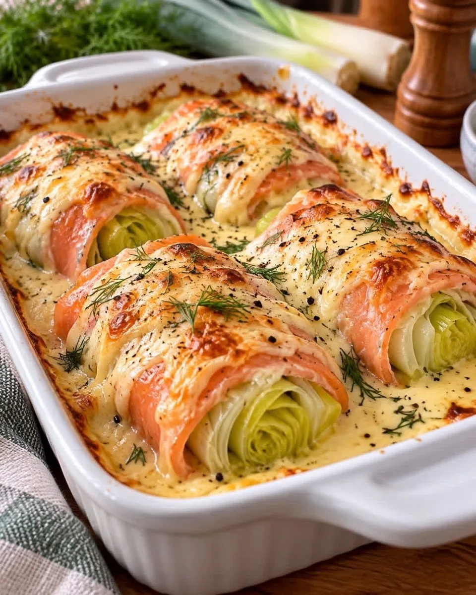 Roulés de Poireaux au Saumon Fumé – Faciles et Crémeux