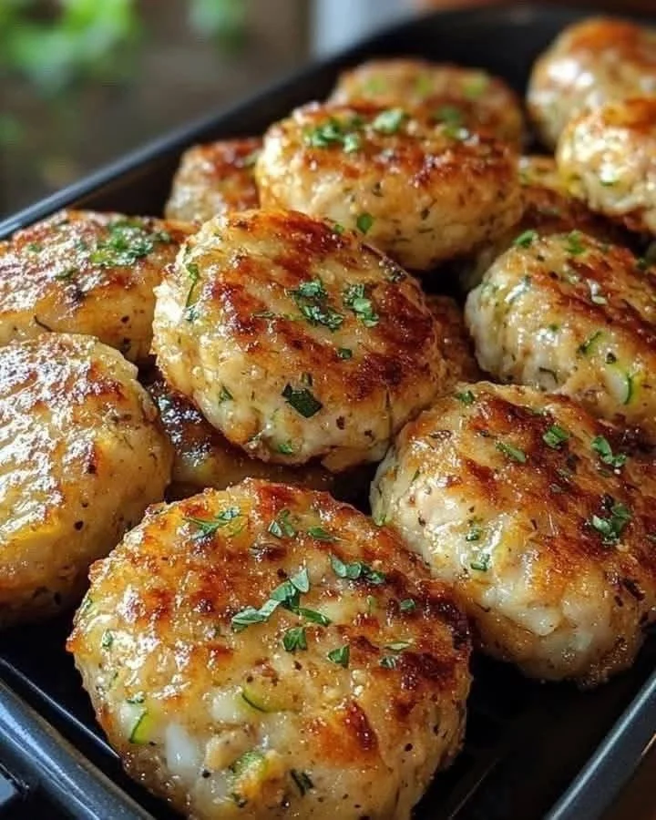 Galettes de Poulet Moelleuses aux Herbes