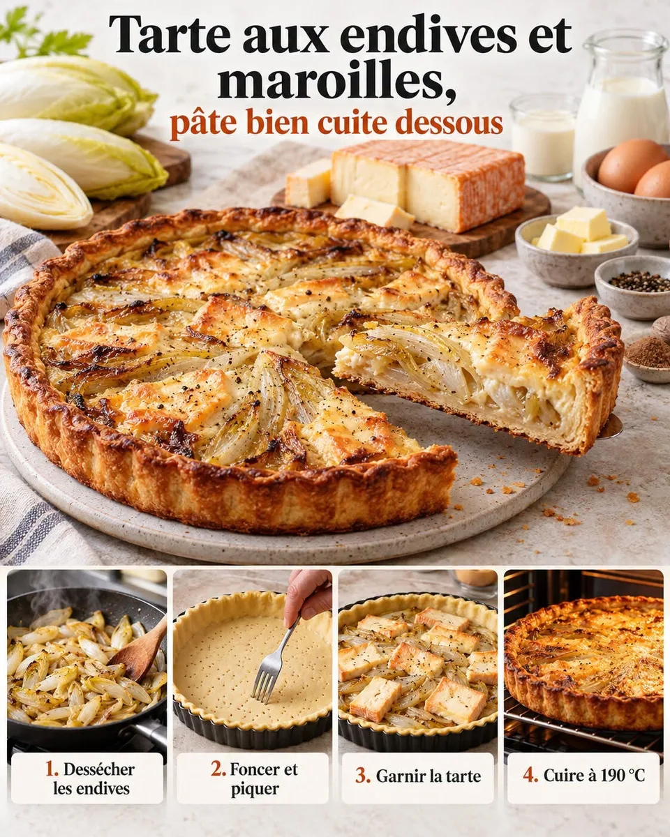 Quiche aux endives et Maroilles