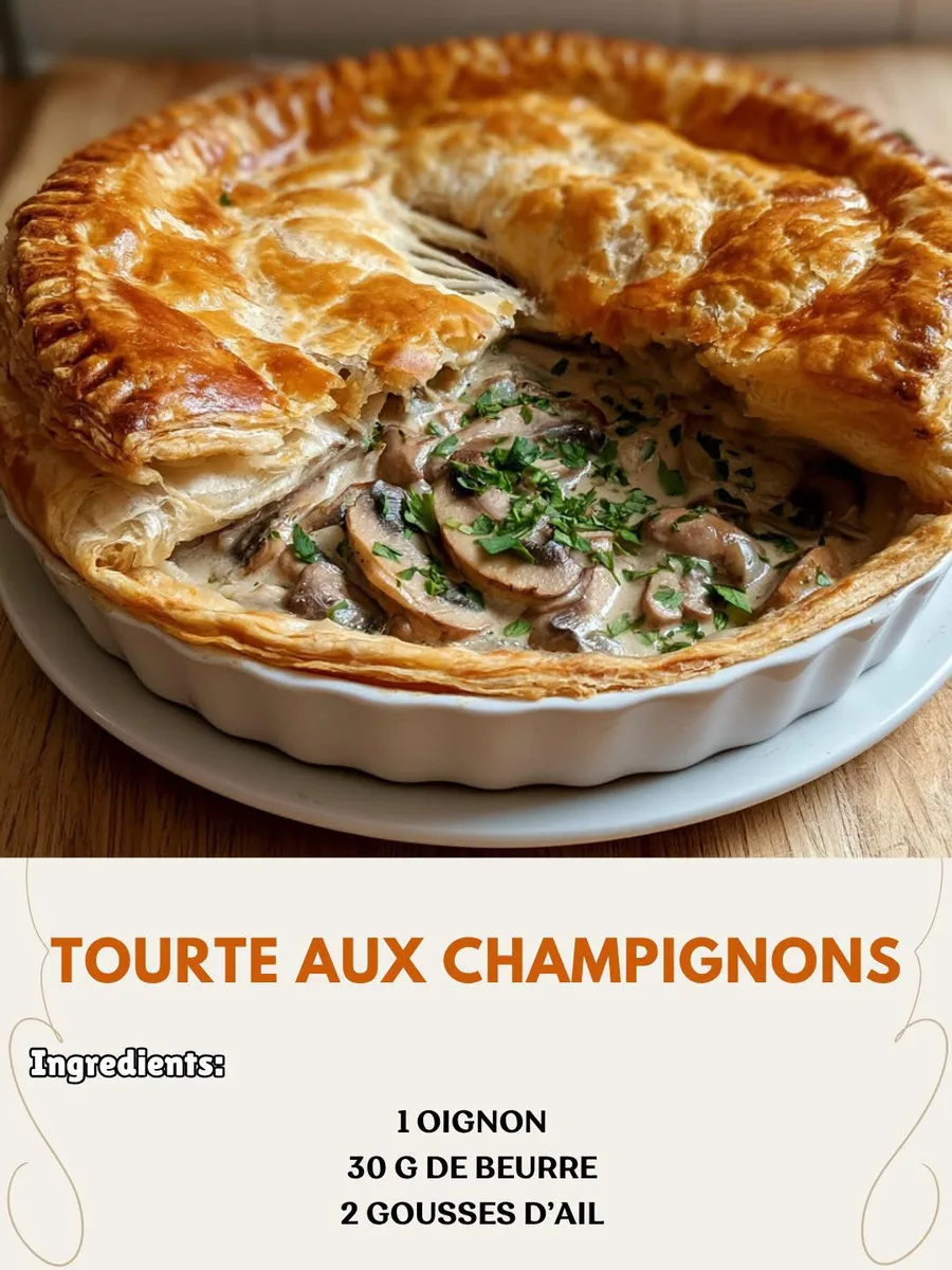 Tourte aux champignons