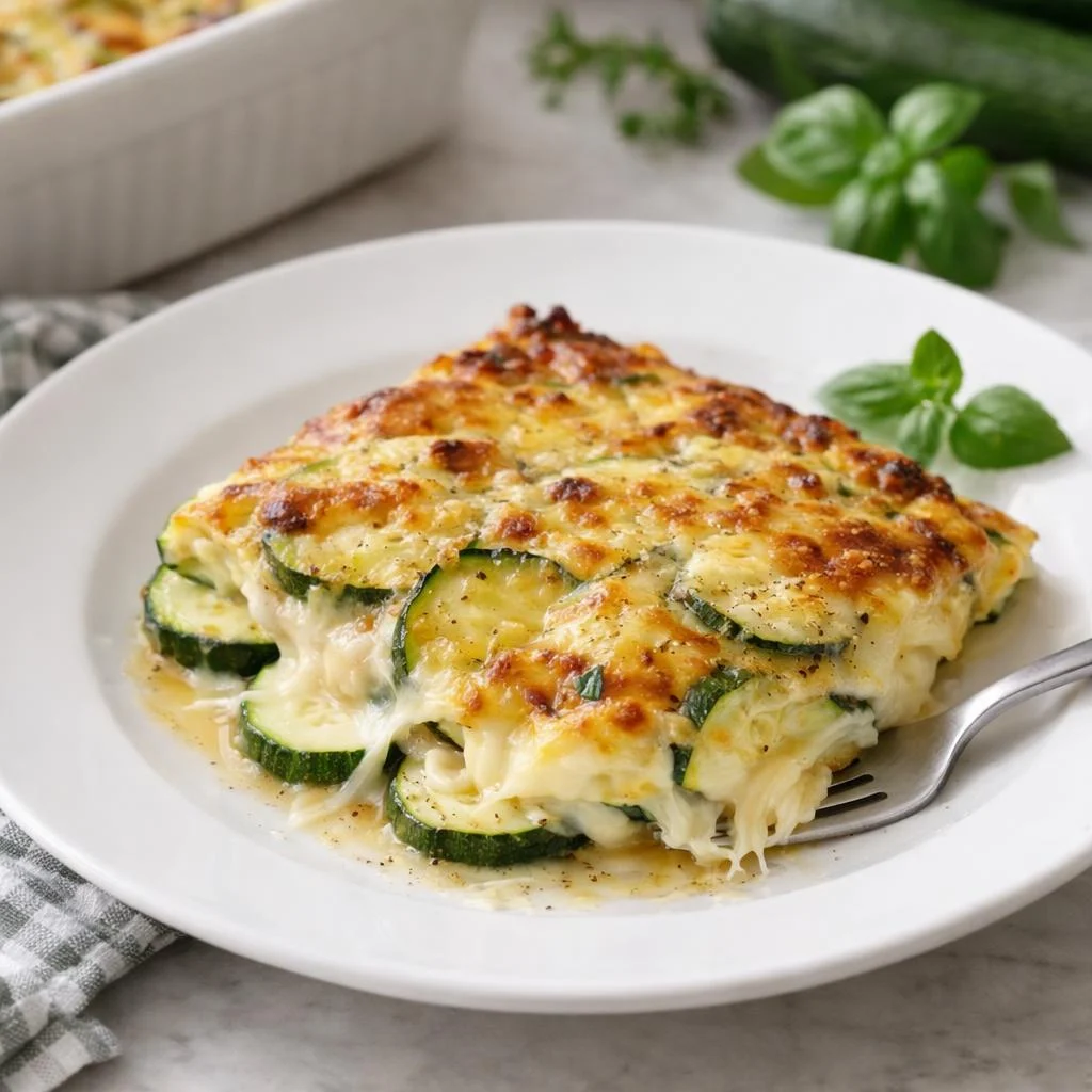 Recette gratin de courgettes aux œufs (mozzarella)