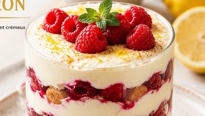 Tiramisu aux Framboises et au Citron