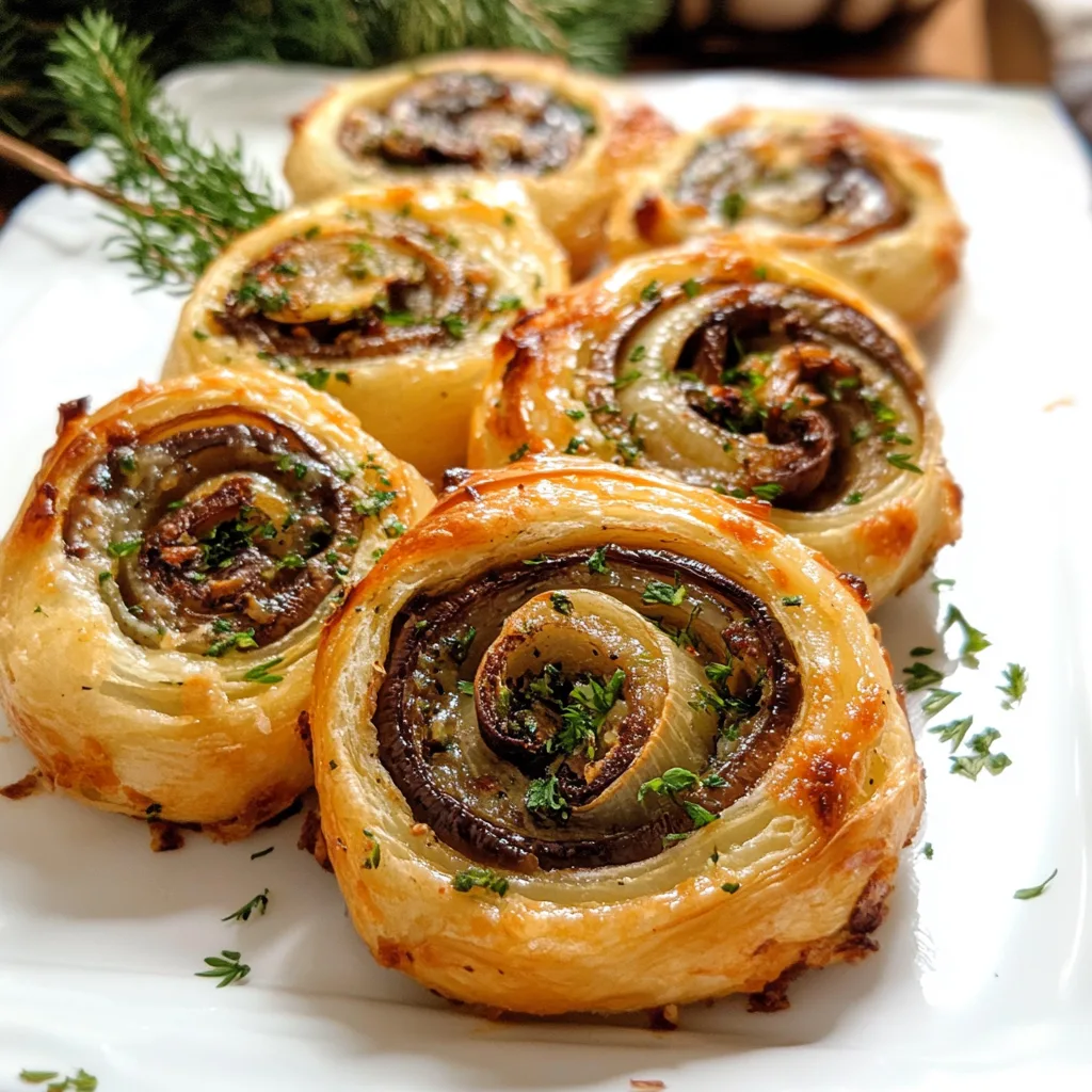 Feuilletés oignons champignons
