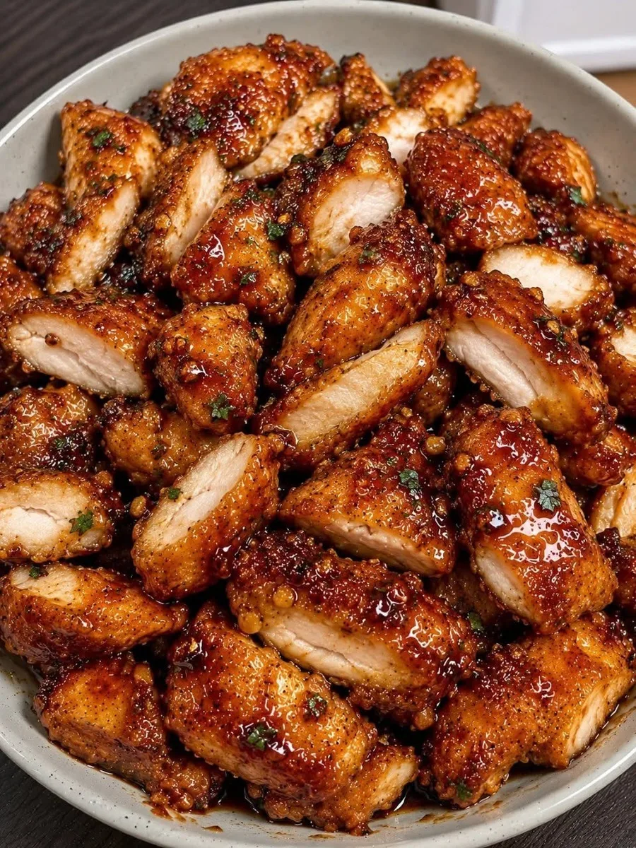 Poulet Caramélisé au Miel et à l'Ail à l'Air Fryer